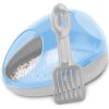 Hamster potty kit blå | gnavernes univers Toilet til gnavere med skovl, ideel til rengøring af små dyrs affald. Praktisk design i blå og grå, som passer ind i ethvert hjem. Fungerer godt til hamster, mus og andre små kæledyr. | gnavernes univers