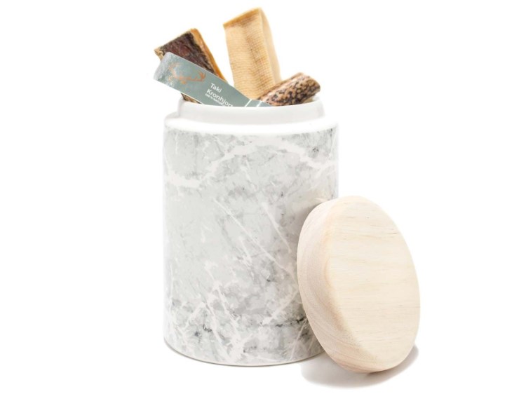 Godbidskrukke marmi 1300ml 11,5x17,5cm åben | gnavernes univers Godbidskrukke marmi 1300ml 11,5x17,5cm åben | gnavernes univers