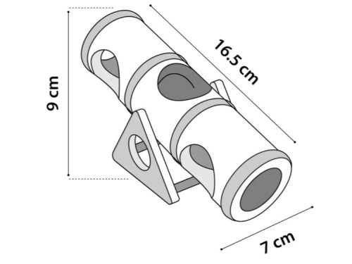 210177 - SAT TINTA SEESAW TUBE 16,5x7x9CM mål