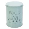 Opbevaringsdåse til gnaverfoder i mintgrøn med sødt dyremotiv, ideel til opbevaring af foder til hamstere, mus og kaniner. | gnavernes univers
