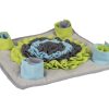 520717 - sniffing carpet joya 40x40x5,5cm | gnavernes univers Farverigt snusemåtte til gnavere med bløde flisefliser i grøn, blå og grå. Ideel til mental stimulation og leg for mindre kæledyr. Perfekt til at skjule godbidder og opfordre til naturlig opførsel. | gnavernes univers
