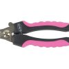 Buster negleklipper til små kæledyr med ergonomiske håndtag i sort og pink, ideel til præcis klipning af kløer på gnavere og mindre dyr. | gnavernes univers
