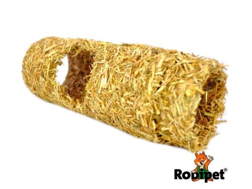 Hulmattet halmborge til gnavere fra Rodipet, ideel til leg og skjulesteder for mindre kæledyr.