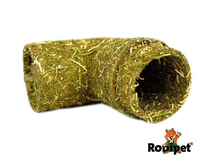 20023 - rodipet® enterrado hjørne Ø6 cm med urter 3 | gnavernes univers Krogformet hule lavet af hø til gnavere, perfekt til leg og skjul. Ideel til hamstere og andre små kæledyr. Brand: rodipet. | gnavernes univers