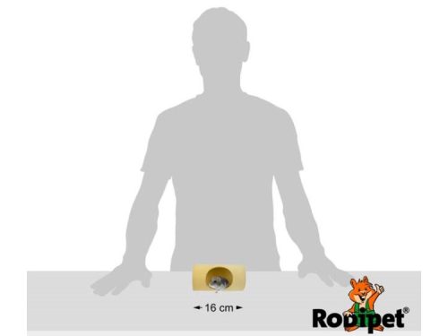 Rodipet gnavertunnel til små kæledyr, 16 cm lang, ideel til aktiviteter og leg. Perfekt til hamstere og andre gnavere.