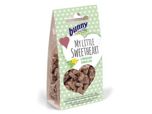 Bunny My Little Sweetheart dandelion snacks til gnavere, perfekte til kaniner, marsvin og hamstere. Sund og lækker godbid med mælkebøtte.