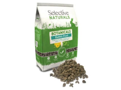 Selective Naturals Botanicals kaninetræning, lavet med mynte, timian, basilikum, persille og mælkebøtte. Perfekt til gnavere og mindre kæledyr.