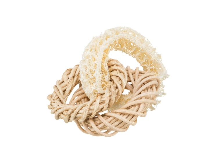 Trixie Loofah ring with rattan ø13 cm | Gnavernes Univers