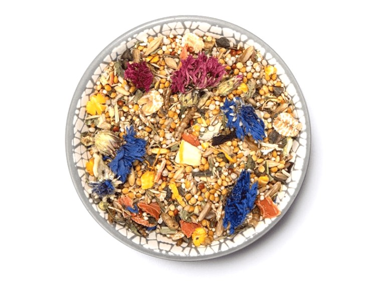 Bn20925 - dwarfhamsterdream expert flower 500g1 | gnavernes univers Foderblanding til gnavere med en varieret sammensætning af frø, tørrede blomster og naturlige ingredienser, ideel til hamstere, marsvin og andre små kæledyr. | gnavernes univers