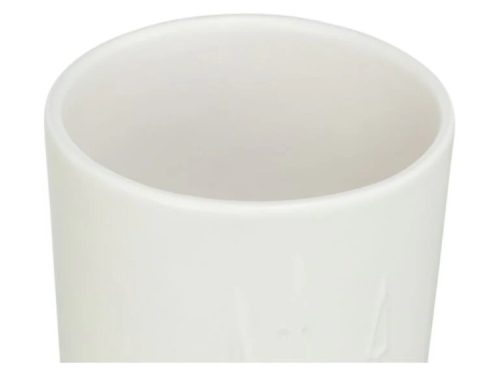 Hvid keramisk skål til gnavere, ideel til fodring og vand. Perfekt til mindre kæledyr som hamstere og mus.